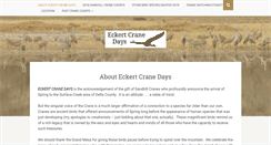 Desktop Screenshot of eckertcranedays.com