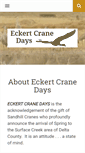 Mobile Screenshot of eckertcranedays.com